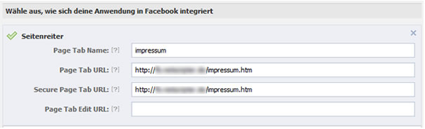 Facebook-App, Seitenreiter einrichten (Screenshot: Facebook / Frank Krause)