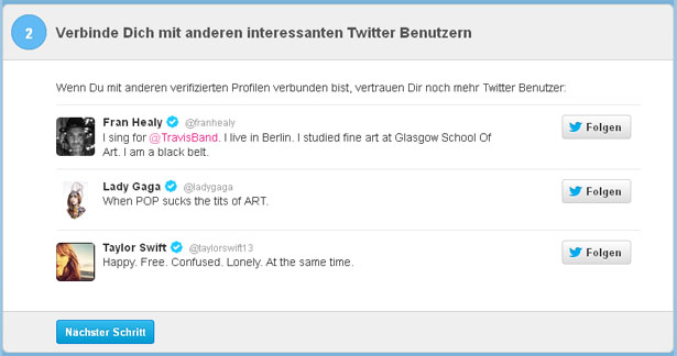 Verifizierung des Twitter-Accounts, Schritt 2 (Screenshot: Frank Krause / Twitter)