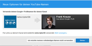 Youtube-Account mit Google+ verknüpfen (Screenshot: Frank Krause / Youtube)