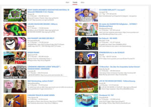 Meine Youtube-Trends (Screenshot: Frank Krause / Youtube)