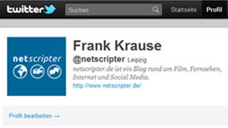 Mein Twitter-Account (Screenshot: Frank Krause / twitter)