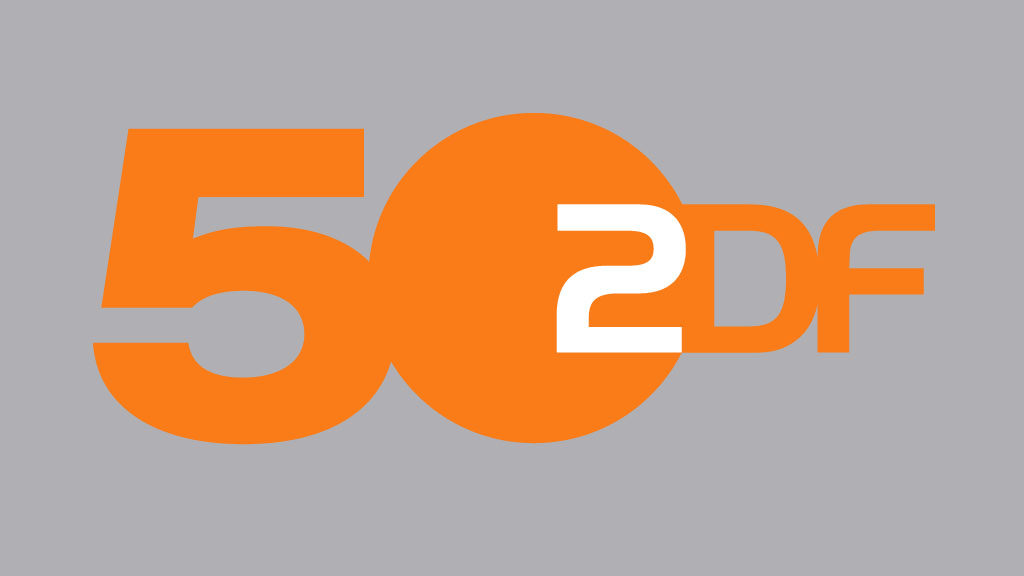 Das Logo zum Jubiläum: 50 Jahre ZDF (Logo: ZDF / Corporate Design)